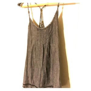 Maurice’s gray strappy tank size medium